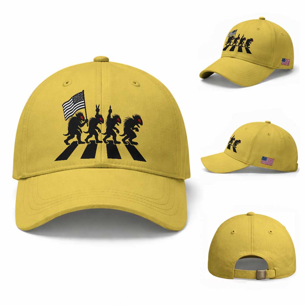 Patriotic Chupacabra Baseball Cap Funny Cryptid Lover Gift