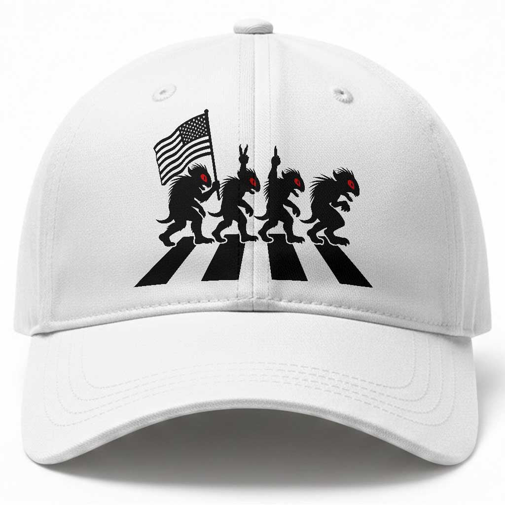 Patriotic Chupacabra Baseball Cap Funny Cryptid Lover Gift