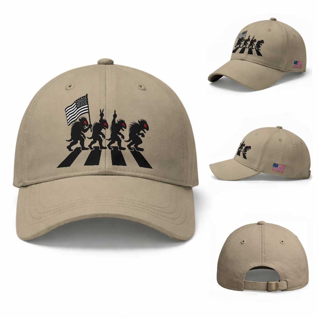 Patriotic Chupacabra Baseball Cap Funny Cryptid Lover Gift