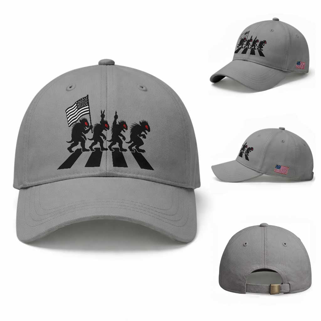 Patriotic Chupacabra Baseball Cap Funny Cryptid Lover Gift
