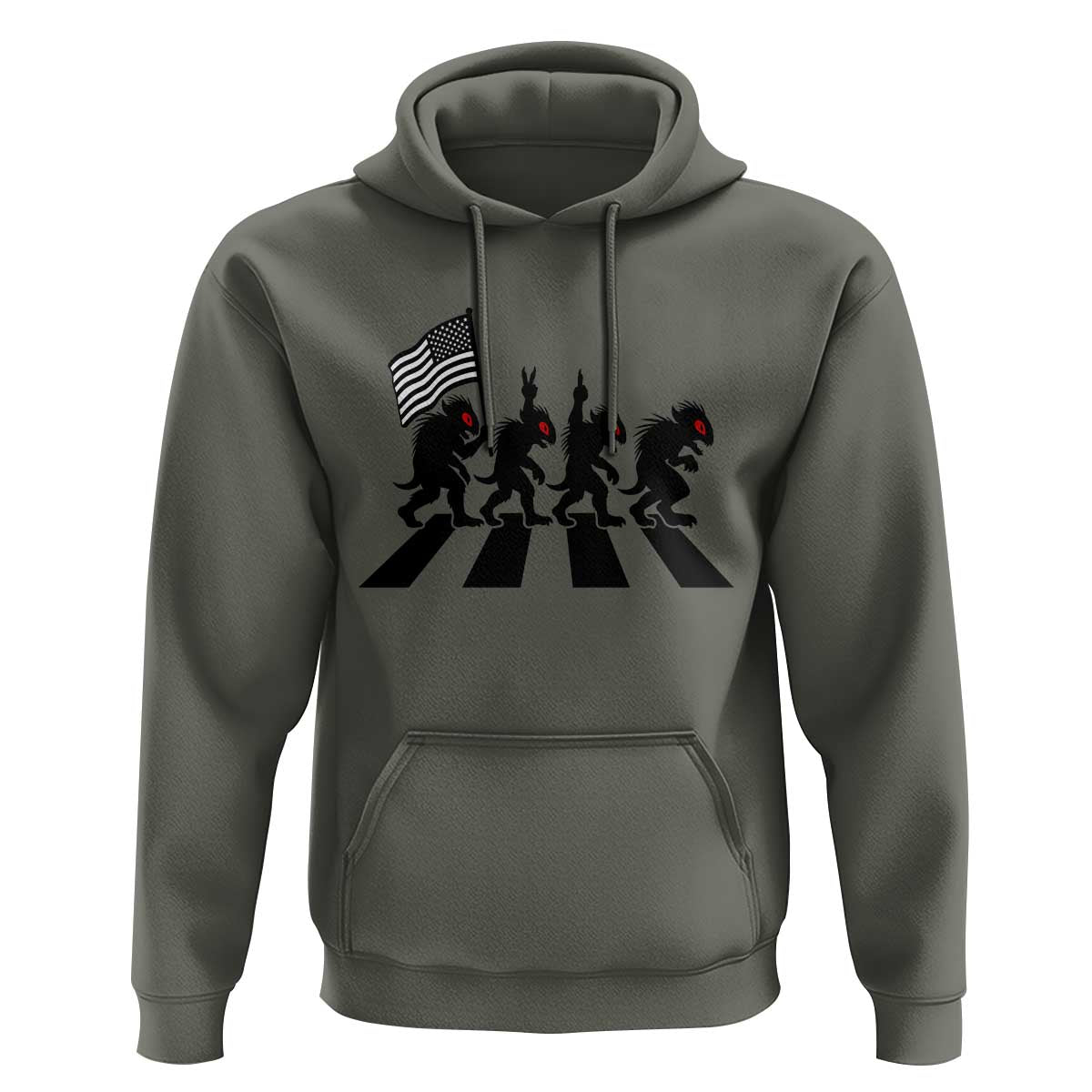 Patriotic Chupacabra Hoodie Funny Cryptid Lover Gift