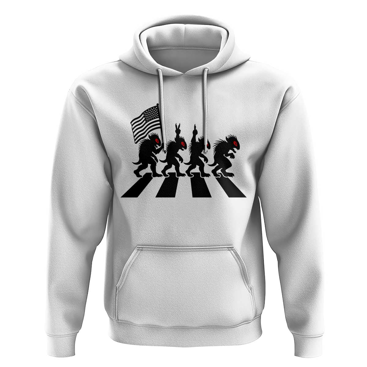 Patriotic Chupacabra Hoodie Funny Cryptid Lover Gift