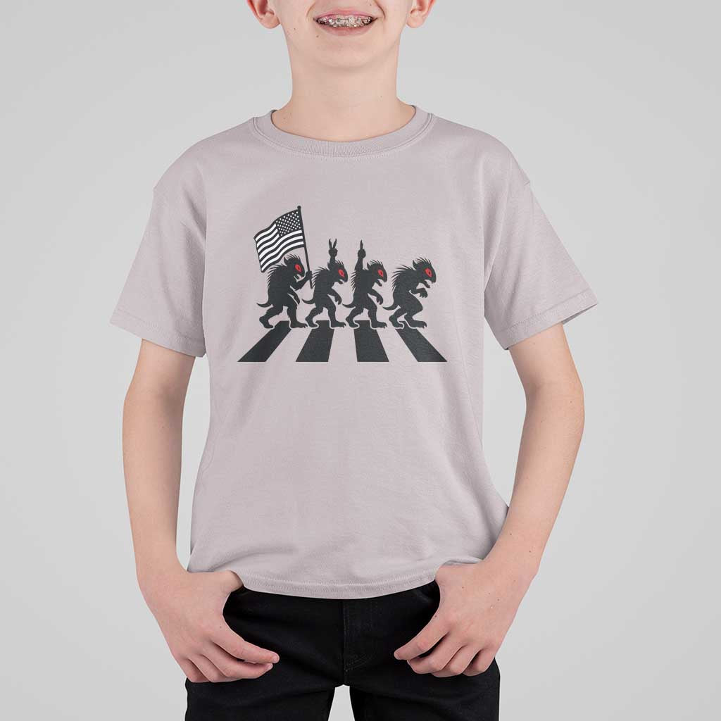 Patriotic Chupacabra T Shirt For Kid Funny Cryptid Lover Gift