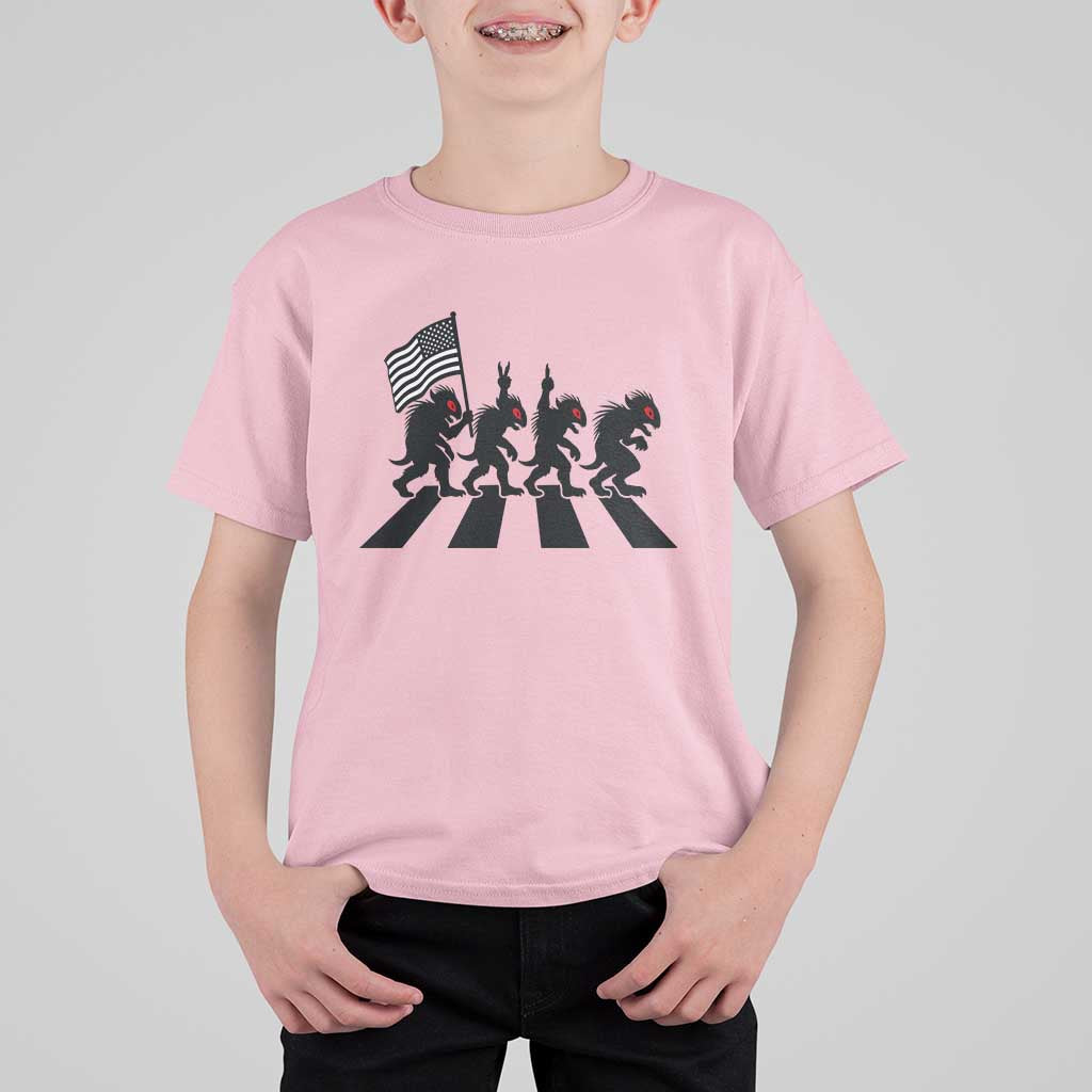 Patriotic Chupacabra T Shirt For Kid Funny Cryptid Lover Gift