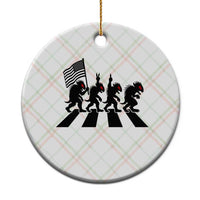 Patriotic Chupacabra Ceramic Ornament Funny Cryptid Lover Gift