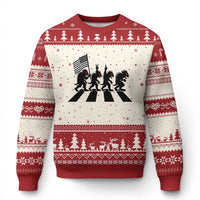 Patriotic Chupacabra Ugly Christmas Sweater Funny Cryptid Lover Gift