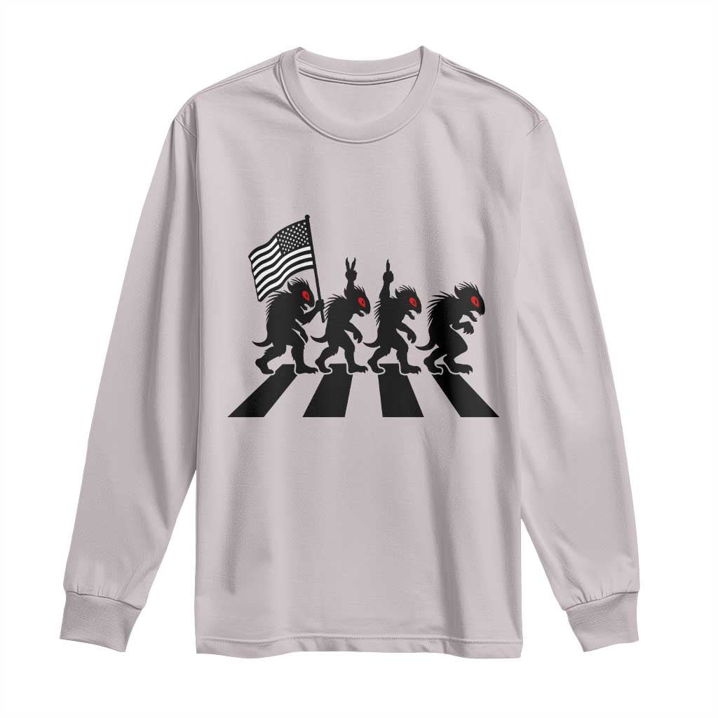 Patriotic Chupacabra Long Sleeve Shirt Funny Cryptid Lover Gift