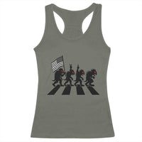 Patriotic Chupacabra Racerback Tank Top Funny Cryptid Lover Gift