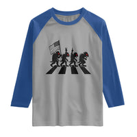 Patriotic Chupacabra Raglan Shirt Funny Cryptid Lover Gift