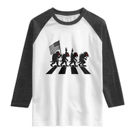Patriotic Chupacabra Raglan Shirt Funny Cryptid Lover Gift