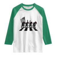 Patriotic Chupacabra Raglan Shirt Funny Cryptid Lover Gift