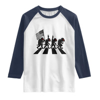 Patriotic Chupacabra Raglan Shirt Funny Cryptid Lover Gift