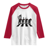 Patriotic Chupacabra Raglan Shirt Funny Cryptid Lover Gift