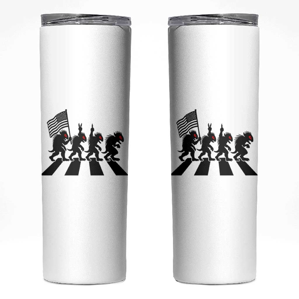 Patriotic Chupacabra Skinny Tumbler Funny Cryptid Lover Gift