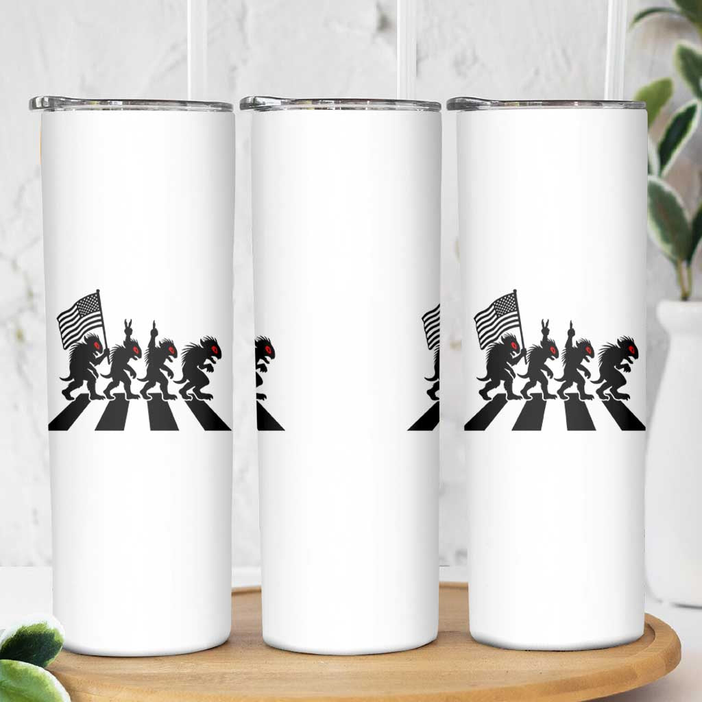 Patriotic Chupacabra Skinny Tumbler Funny Cryptid Lover Gift