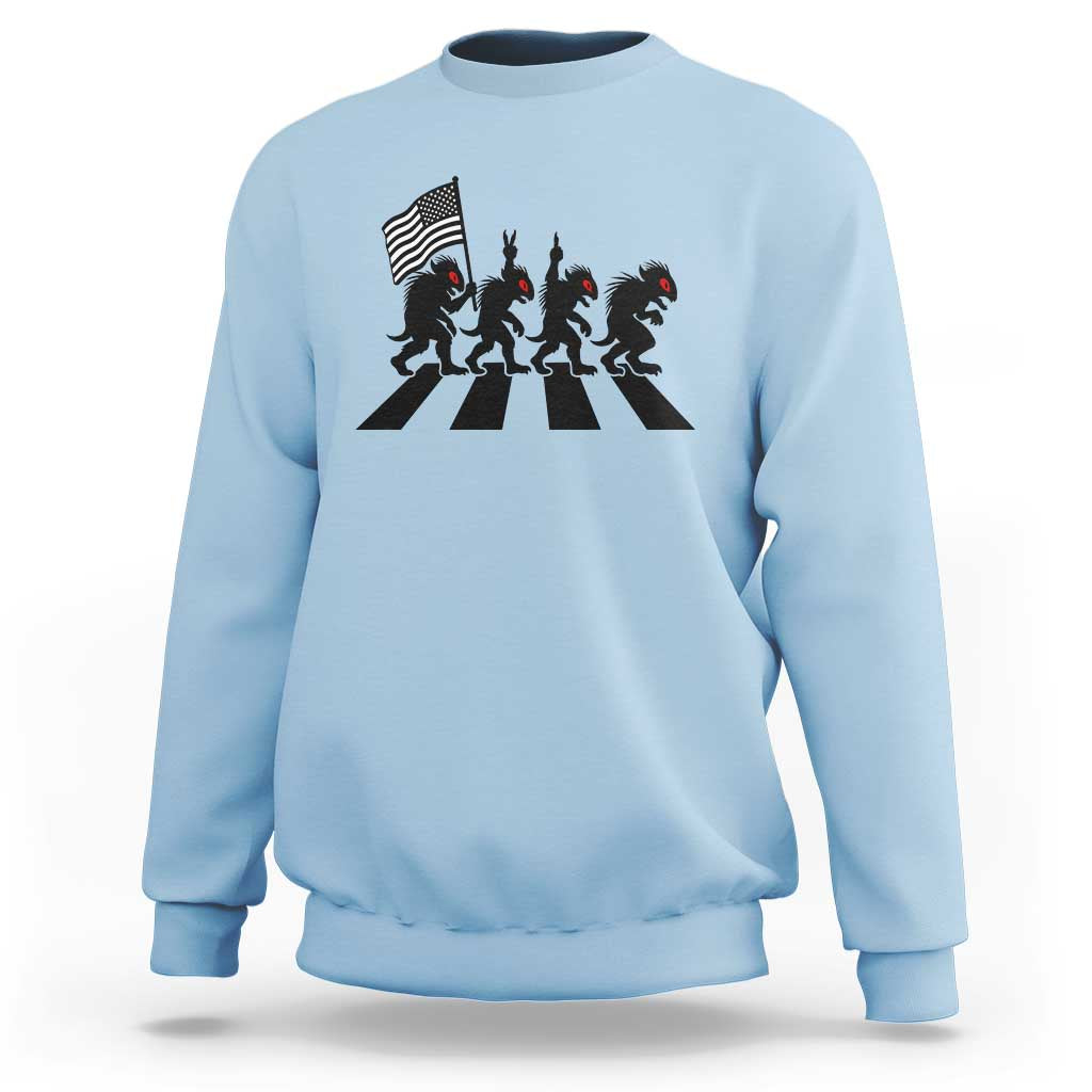 Patriotic Chupacabra Sweatshirt Funny Cryptid Lover Gift