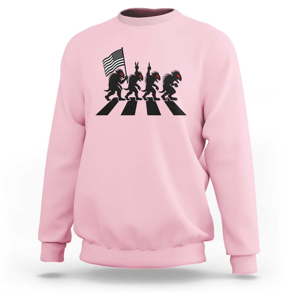 Patriotic Chupacabra Sweatshirt Funny Cryptid Lover Gift