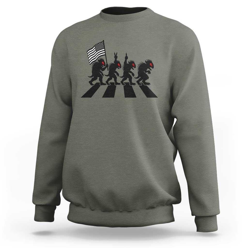 Patriotic Chupacabra Sweatshirt Funny Cryptid Lover Gift
