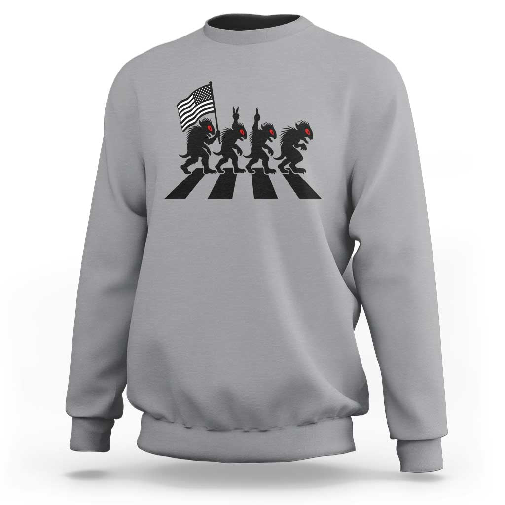 Patriotic Chupacabra Sweatshirt Funny Cryptid Lover Gift