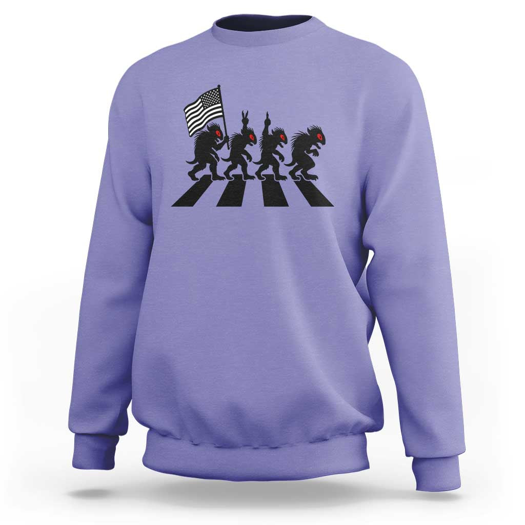 Patriotic Chupacabra Sweatshirt Funny Cryptid Lover Gift