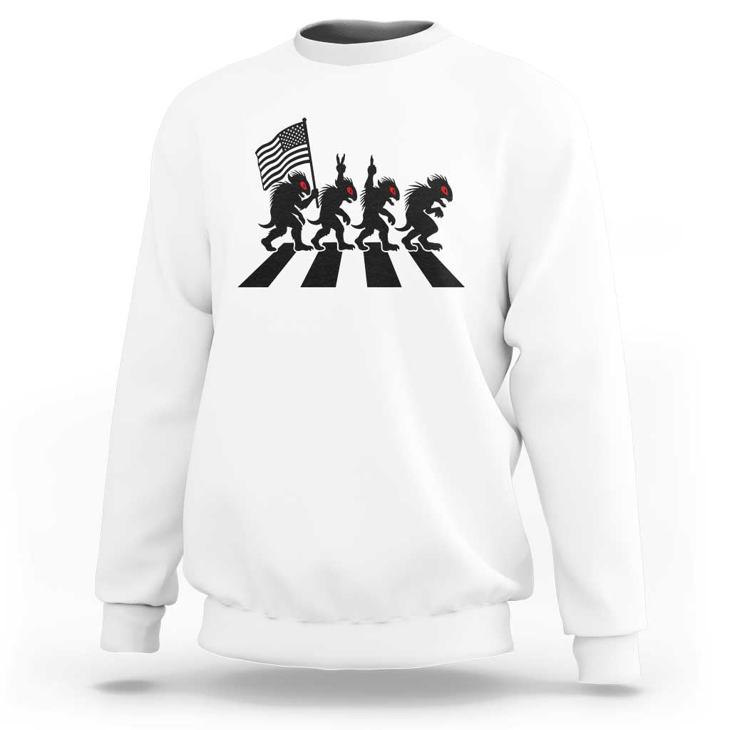 Patriotic Chupacabra Sweatshirt Funny Cryptid Lover Gift