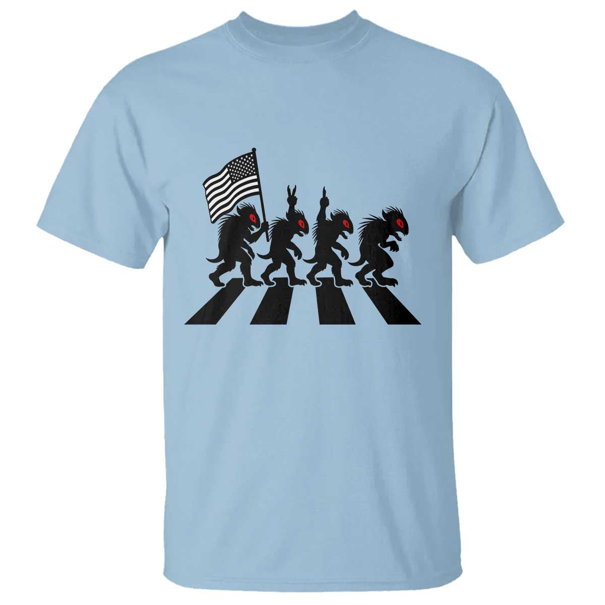 Patriotic Chupacabra T Shirt Funny Cryptid Lover Gift