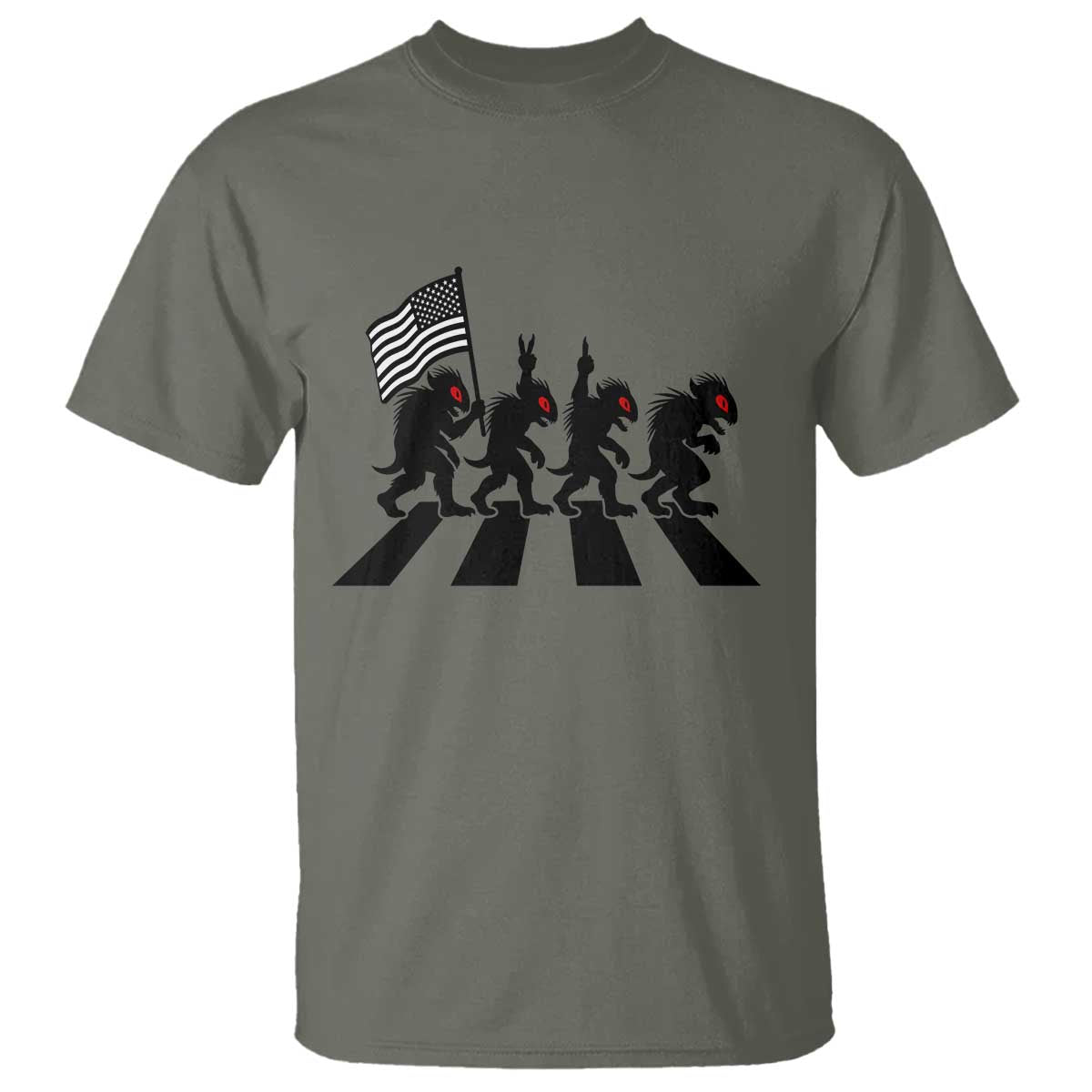 Patriotic Chupacabra T Shirt Funny Cryptid Lover Gift