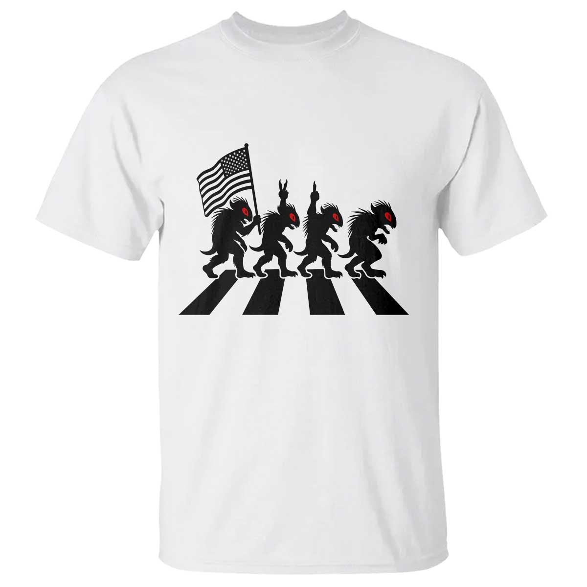 Patriotic Chupacabra T Shirt Funny Cryptid Lover Gift