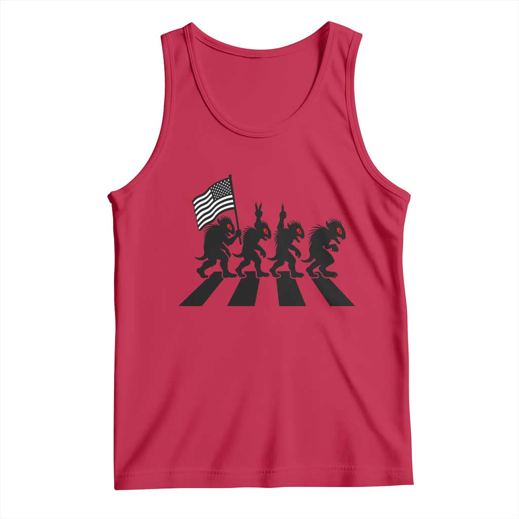 Patriotic Chupacabra Tank Top Funny Cryptid Lover Gift