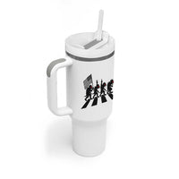 Patriotic Chupacabra Tumbler With Handle Funny Cryptid Lover Gift