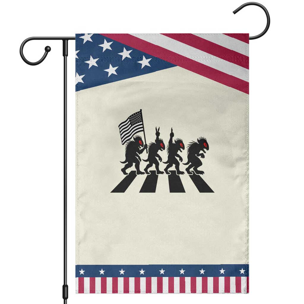 Patriotic Chupacabra Garden Flag Funny Cryptid Lover Gift