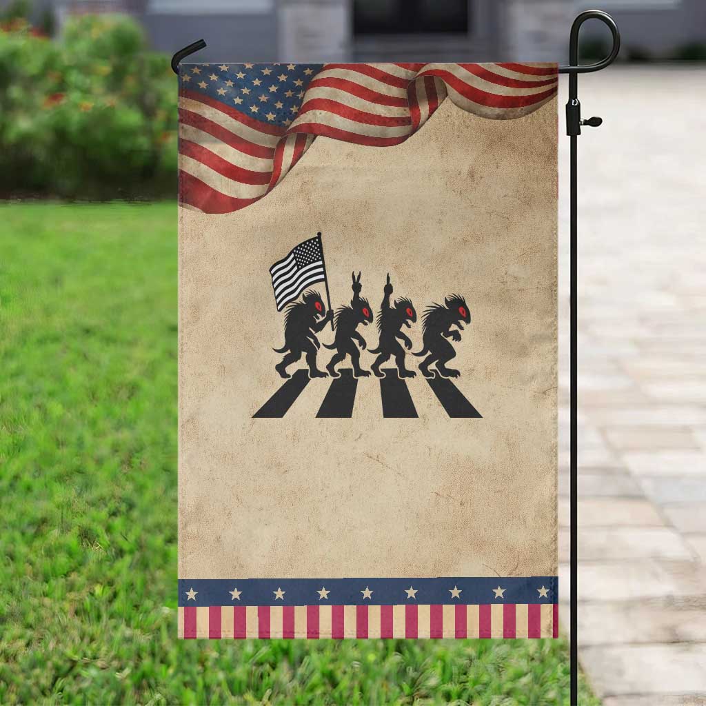 Patriotic Chupacabra Garden Flag Funny Cryptid Lover Gift