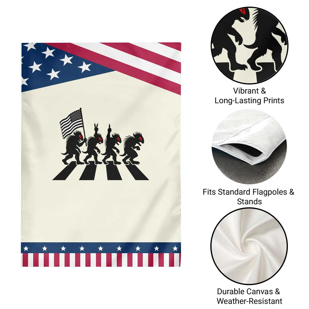 Patriotic Chupacabra Garden Flag Funny Cryptid Lover Gift