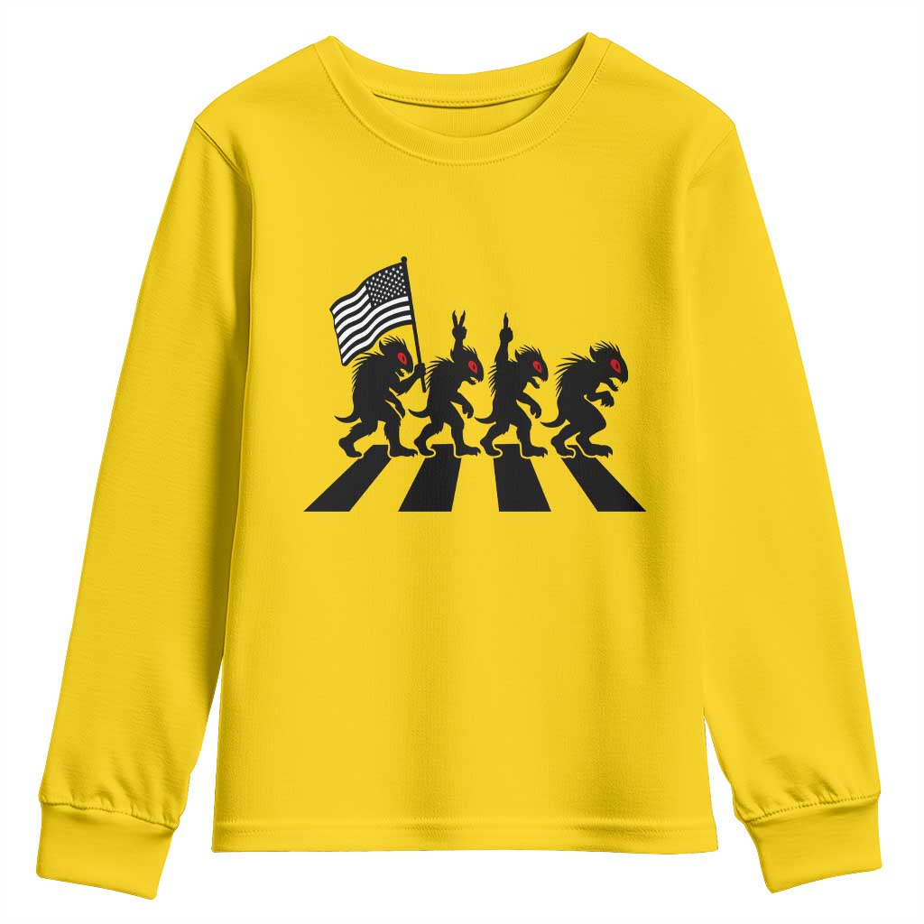 Patriotic Chupacabra Youth Sweatshirt Funny Cryptid Lover Gift