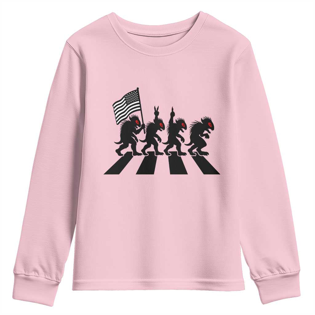 Patriotic Chupacabra Youth Sweatshirt Funny Cryptid Lover Gift