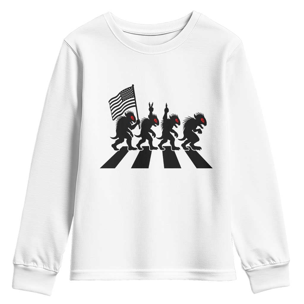 Patriotic Chupacabra Youth Sweatshirt Funny Cryptid Lover Gift