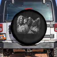 Cryptid Mount Rushmore Spare Tire Cover Bigfoot Mothman Jersey Devil Chupacabra