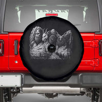 Cryptid Mount Rushmore Spare Tire Cover Bigfoot Mothman Jersey Devil Chupacabra