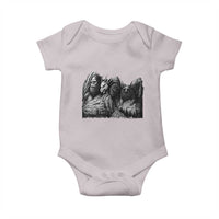 Cryptid Mount Rushmore Baby Onesie Bigfoot Mothman Jersey Devil Chupacabra