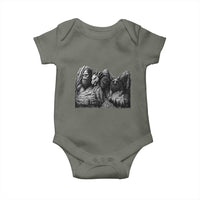 Cryptid Mount Rushmore Baby Onesie Bigfoot Mothman Jersey Devil Chupacabra