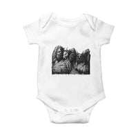 Cryptid Mount Rushmore Baby Onesie Bigfoot Mothman Jersey Devil Chupacabra
