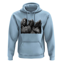 Cryptid Mount Rushmore Hoodie Bigfoot Mothman Jersey Devil Chupacabra