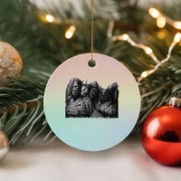Cryptid Mount Rushmore Ceramic Ornament Bigfoot Mothman Jersey Devil Chupacabra