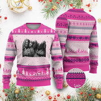 Cryptid Mount Rushmore Ugly Christmas Sweater Bigfoot Mothman Jersey Devil Chupacabra