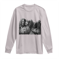 Cryptid Mount Rushmore Long Sleeve Shirt Bigfoot Mothman Jersey Devil Chupacabra