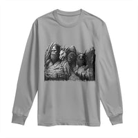 Cryptid Mount Rushmore Long Sleeve Shirt Bigfoot Mothman Jersey Devil Chupacabra