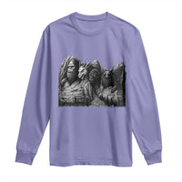 Cryptid Mount Rushmore Long Sleeve Shirt Bigfoot Mothman Jersey Devil Chupacabra