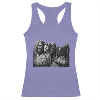 Cryptid Mount Rushmore Racerback Tank Top Bigfoot Mothman Jersey Devil Chupacabra