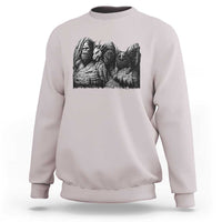 Cryptid Mount Rushmore Sweatshirt Bigfoot Mothman Jersey Devil Chupacabra