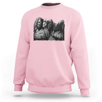 Cryptid Mount Rushmore Sweatshirt Bigfoot Mothman Jersey Devil Chupacabra
